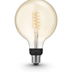 Best White E27 globepære, 2100K, 7W, Ø12,5 cm Lyskilder|Philips Hue