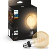 White E27 globepære, 2100K, 7W, Ø9,2 cm Lyskilder|Philips Hue