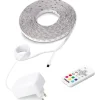 Clearance myLiving LED strip, farvet lys & fjernbetjening, 5 meter Led Strips|Philips
