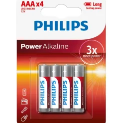 New Power Alkaline AAA batterier, Batterier