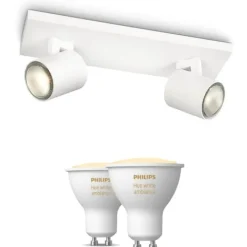 Discount Philips Runner spotlampe, 2 spots, Hue White Ambiance pærer Philips Hue|Philips Hue