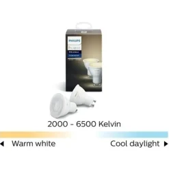 Discount Philips Runner spotlampe, 2 spots, Hue White Ambiance pærer Philips Hue|Philips Hue