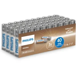 Tech Alkaline AAA batterier, Batterier|Philips