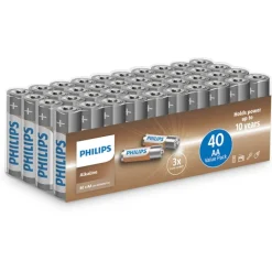 Hot Tech Alkaline AA batterier, Batterier|Philips
