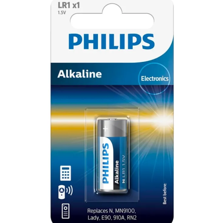 Best Tech Alkaline LR1 batteri Batterier|Philips