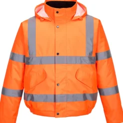 Outlet vinterjakke, hi-vis orange, str. Jakker & Veste