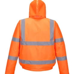 Outlet vinterjakke, hi-vis orange, str. Jakker & Veste