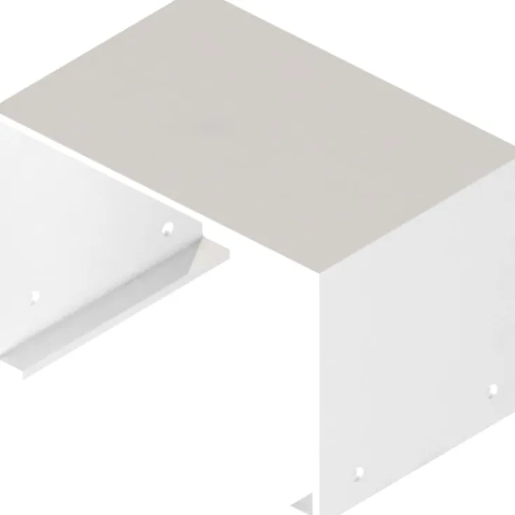 Outlet vægkanal, aluminium hvid Varmepumper