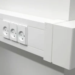 Outlet Signa installationskanal med låg, 70/130 mm, perlehvid Kabelkanaler