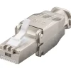 Outlet RJ45 netværksstik, FTP, cat. 6A Netværksstik