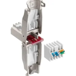 Outlet RJ45 netværksstik, FTP, cat. 6A Netværksstik