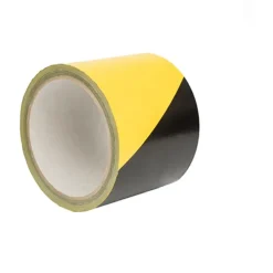 afmærkningstape, gul/sort, 50mm x 66 m Tape