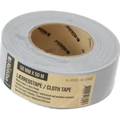 New kraftig gaffatape, 50 mm x 50 m, sølv Tape