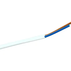 Sale Rund plastledning PKL 2x0,75 mm², hvid, Plastledninger