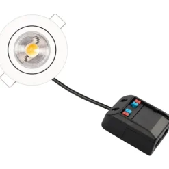 Clearance Claudia Loop indbygningsspot, 2700K, mat hvid Scan Products