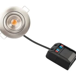 Online Claudia Loop indbygningsspot, 3000K, børstet aluminium Indbygningsspots|Scan Products