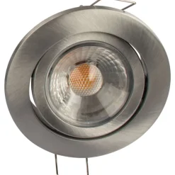 Online Claudia Loop indbygningsspot, 3000K, børstet aluminium Indbygningsspots|Scan Products