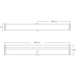 Sale Lucianna spejllampe, sensor, 3000K/4000K Spejllamper|Scan Products