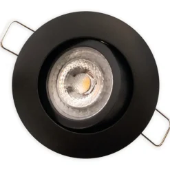 Discount Luna Low Profile 2.0 indbygningsspot, 2700K, mat sort Scan Products
