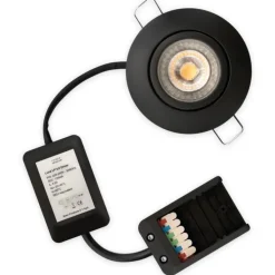 Discount Luna Low Profile 2.0 indbygningsspot, 3000K, mat sort Indbygningsspots|Scan Products