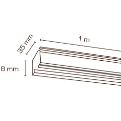 Sale Mita 1F strømskinne, sort, Scan Products