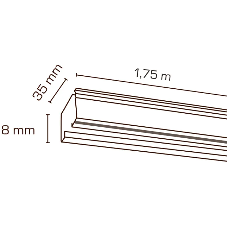 Sale Mita 1F strømskinne, sort, Strømskinner|Scan Products