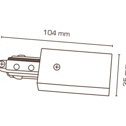Discount Mita 1F tilslutning, sort, Scan Products