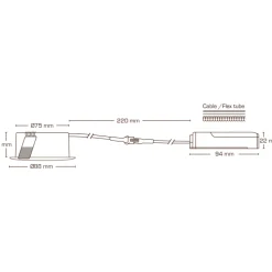 Sale Sabina Low Profile Fixed indbygningsspot, mat hvid, Scan Products