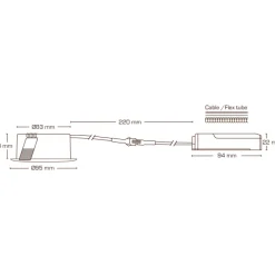 Best Sabina Low Profile indbygningsspot, mat hvid, Scan Products