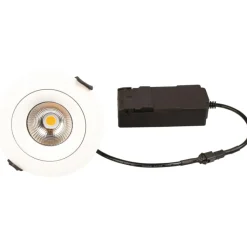 Online Sabina Low Profile indbygningsspot, mat hvid, Scan Products