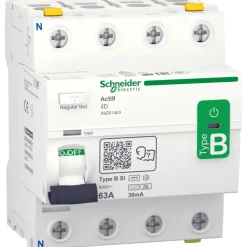 Discount Schneider Acti9 HPFI relæ B-Si, 4P, Schneider Electric|Tavlekomponenter