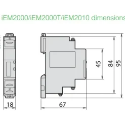 Schneider Acti9 kWh måler, puls, 230V, 40A Tavlekomponenter