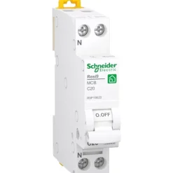Clearance Resi9 bolig automatsikring C 2P, 20A Schneider Electric|Tavlekomponenter