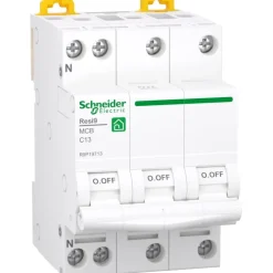 Online Resi9 bolig automatsikring C 4P, Schneider Electric|Tavlekomponenter
