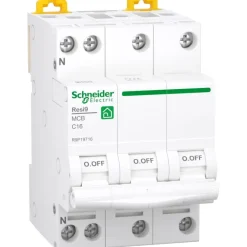 New Resi9 bolig automatsikring C 4P, Schneider Electric|Tavlekomponenter