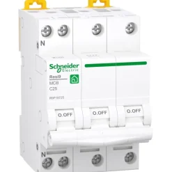 Outlet Resi9 bolig automatsikring C 4P, Schneider Electric