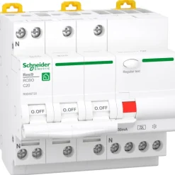 Sale Resi9 RCBO kombiafbryder, 3-polet, Schneider Electric|Tavlekomponenter