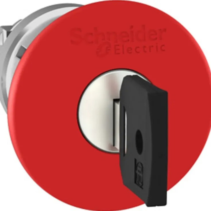 Outlet Schneider Harmony ZB4BS94412 nødstopshoved med nøgle Ø40 mm, rød Sikkerhedsafbrydere & Nødstop|Industrimateriel