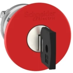 Outlet Schneider Harmony ZB4BS94412 nødstopshoved med nøgle Ø40 mm, rød Sikkerhedsafbrydere & Nødstop|Industrimateriel