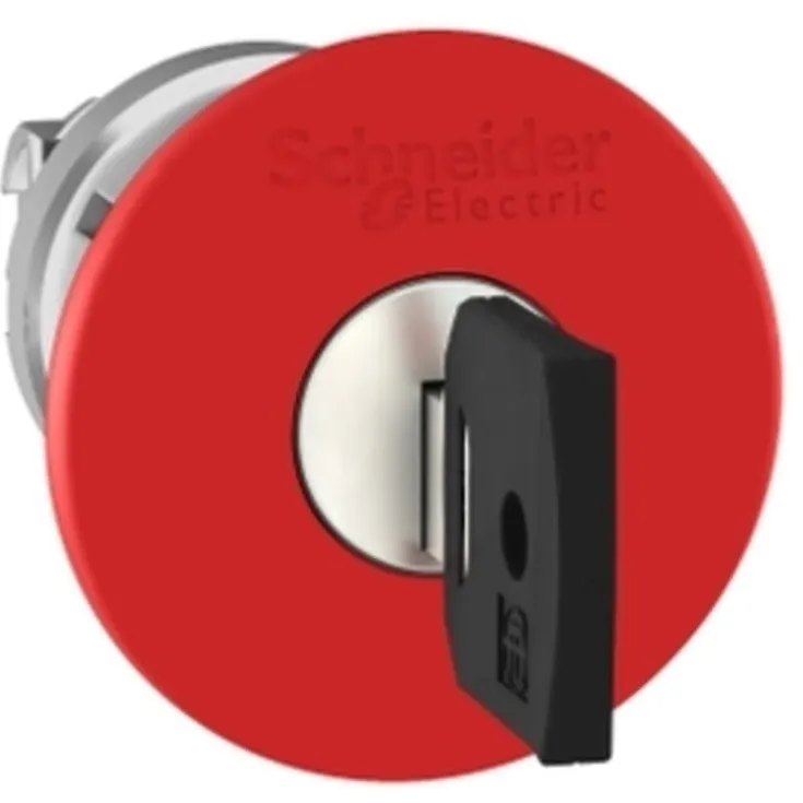 Outlet Schneider Harmony ZB4BS94412 nødstopshoved med nøgle Ø40 mm, rød Sikkerhedsafbrydere & Nødstop|Industrimateriel