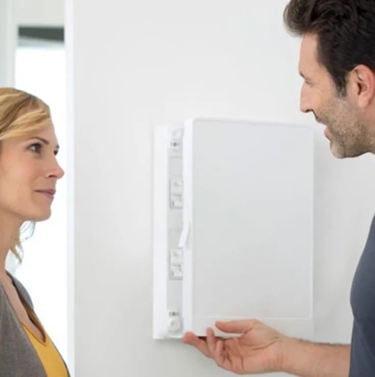 New Schneider låge for Resi9 CX gruppetavle 2x18 moduler, Schneider Electric|Tavler & Skabe
