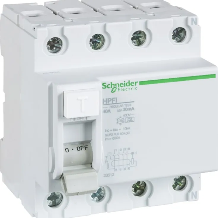 Hot Schneider Multi9 HPFI relæ A, 4P, 40A Schneider Electric|Tavlekomponenter
