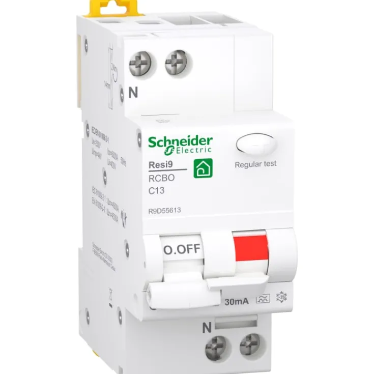 Clearance Schneider Resi9 XP kombiafbryder C, 1P+0, Schneider Electric|Tavlekomponenter