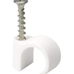 Outlet Schneider TCS-C3 skrueclips 10 stk, hvid, Kabelclips- & Bøjler