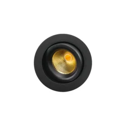 Outlet Junistar Gyro indbygningsspot, 2000-2800K, sort Indbygningsspots