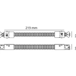 Best SG Zip 3F flex midterstykke, Strømskinner