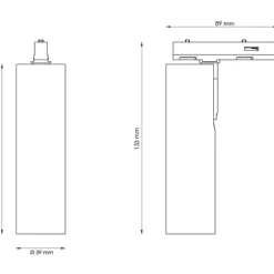 Hot SG Zip Tube Micro 1F skinnespot, 2700K, Skinnespots