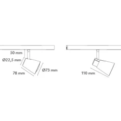 Best SG Zip Zoom 1F skinnespot, justerbar hvid, Skinnespots