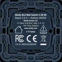 Hot Blu batteritryk med 4 slutte, Zigbee, Afbrydere