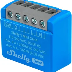 Best 1 Mini Gen4 relæ med Wi-Fi og potentialfrit kontaktsæt Afbrydere
